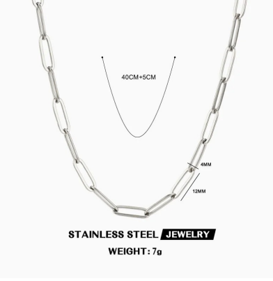 Set Collar y Pulsera de Eslabones Plateados / Dorados LUANCCI