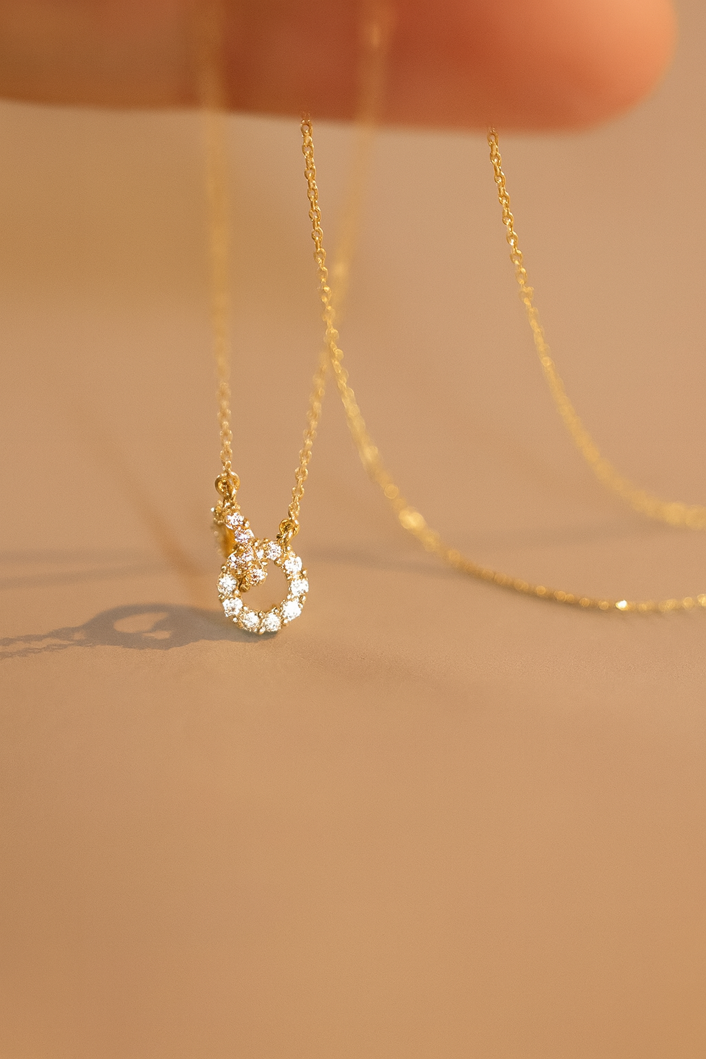 Collar de Plata Esterlina S925 con Anillo Doble Entrelazado Chapado en Oro de 18K – LUANCCI