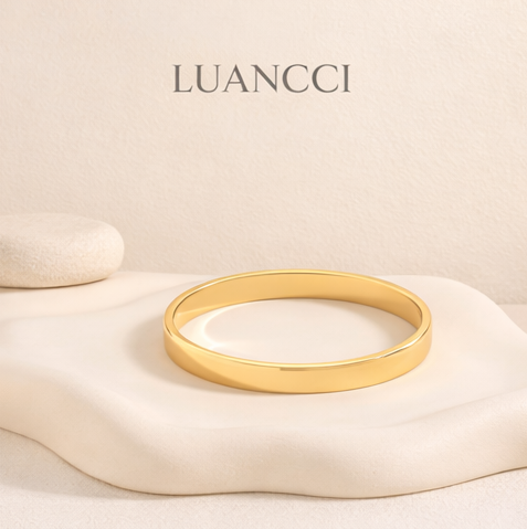Pulsera Lisa de Acero Inoxidable LUANCCI