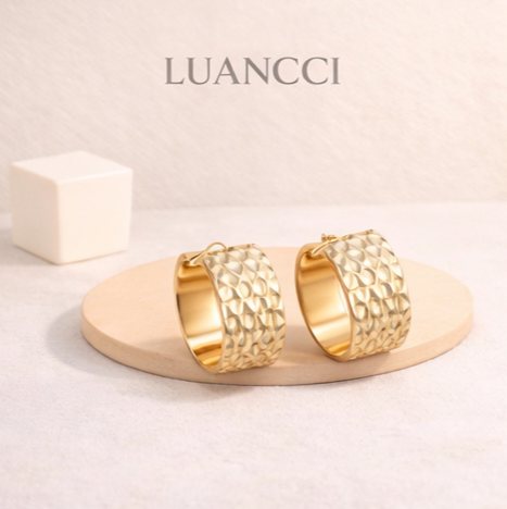 Pendientes Calados de Acero Inoxidable LUANCCI