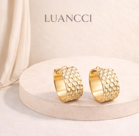Pendientes Calados de Acero Inoxidable LUANCCI