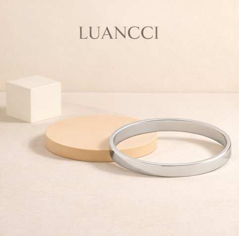 Pulsera Lisa de Acero Inoxidable LUANCCI