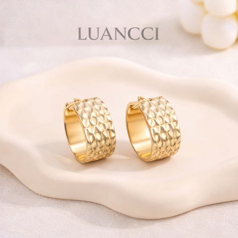 Pendientes Calados de Acero Inoxidable LUANCCI