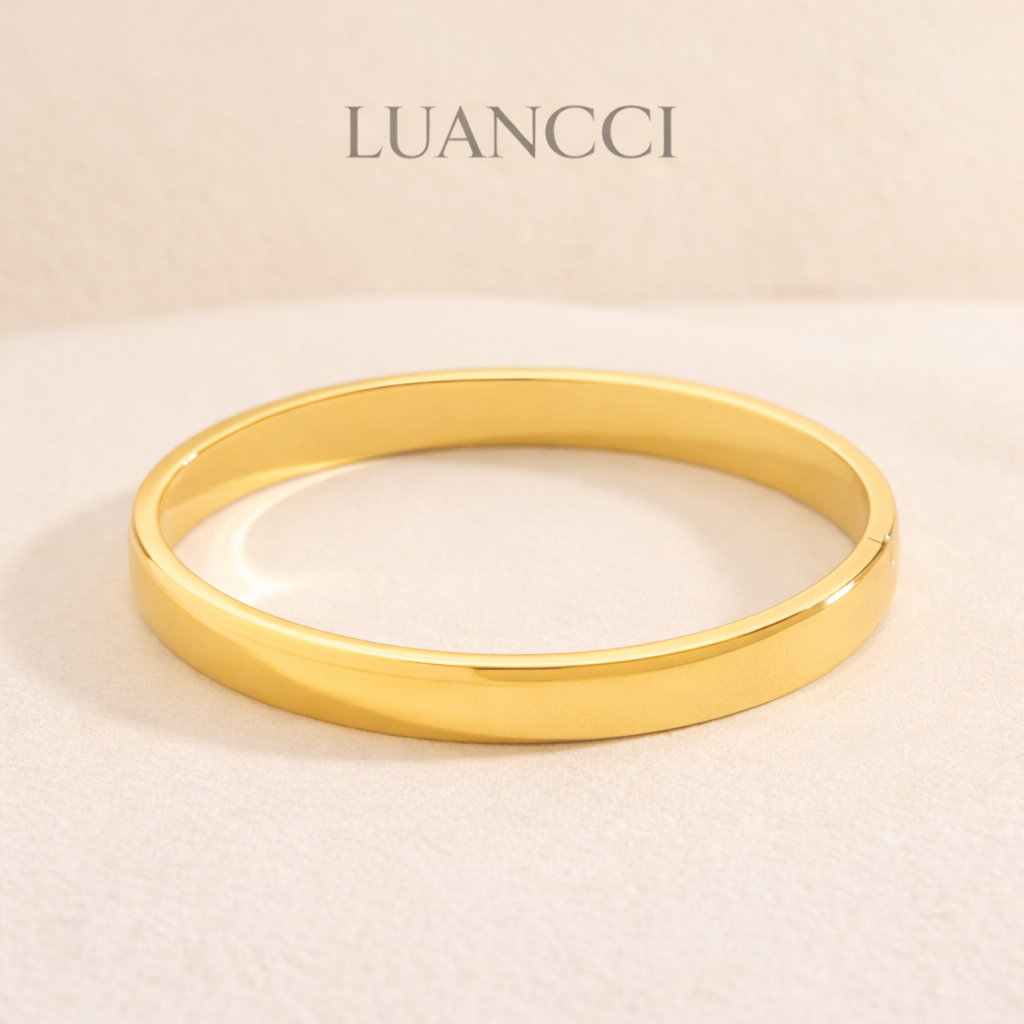 Pulsera Lisa de Acero Inoxidable LUANCCI