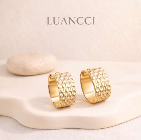 Pendientes Calados de Acero Inoxidable LUANCCI