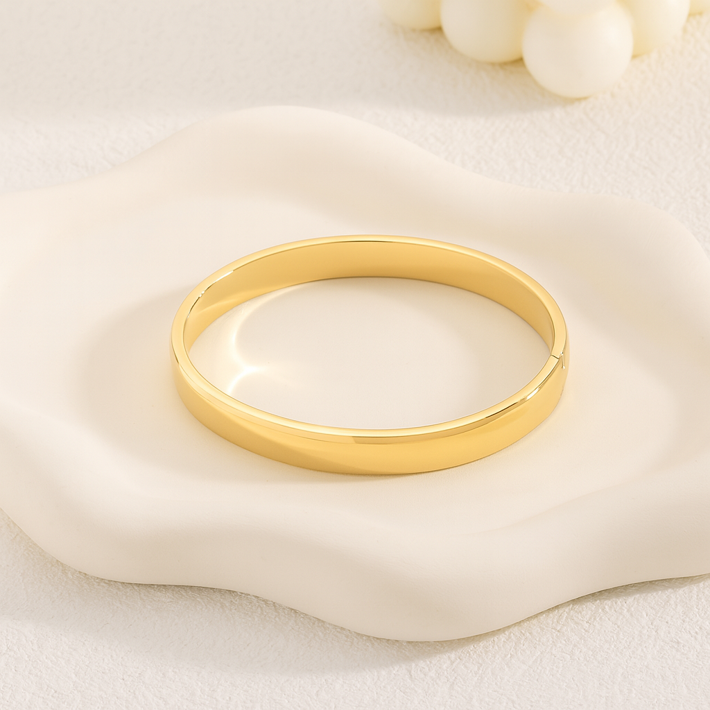 Pulsera Lisa de Acero Inoxidable LUANCCI